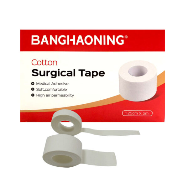 7.5cmX5m Skin friendly adhesive and bi-directional easy tearing Medical Adhesive Cotton surgical tape - Image 3