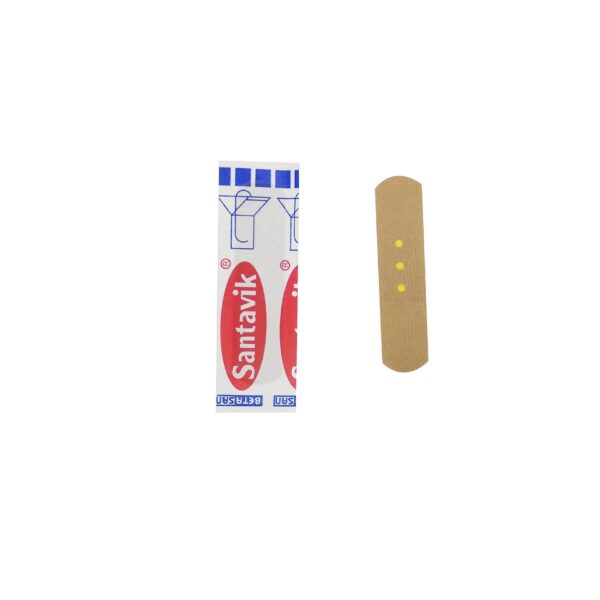Santavik Three holes 72*19mm Protection of wounds against abrasion Hemostatic ventilation Plain Fabric Adhesive Bandage - Image 3