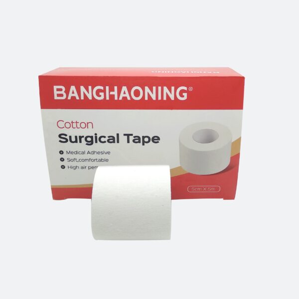 7.5cmX5m Skin friendly adhesive and bi-directional easy tearing Medical Adhesive Cotton surgical tape - Image 4