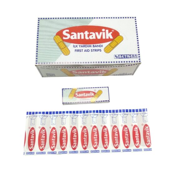 Santavik Three holes 72*19mm Protection of wounds against abrasion Hemostatic ventilation Plain Fabric Adhesive Bandage - Image 4