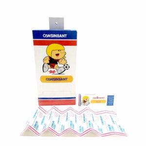 Little boy plays football Two holes High Air Permeability 70*18mm Plain Fabric Adhesive Bandage