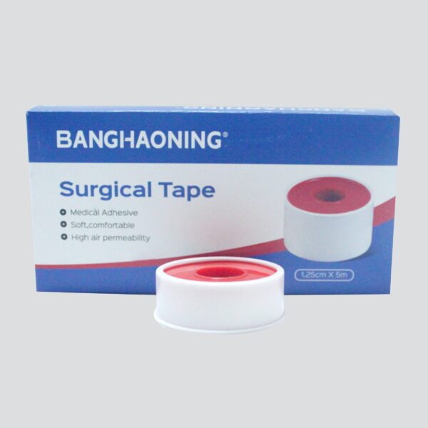 Factory Price Medical White Color cotton Zinc Oxide adhesive Plaster with Plastic Cover - Image 8