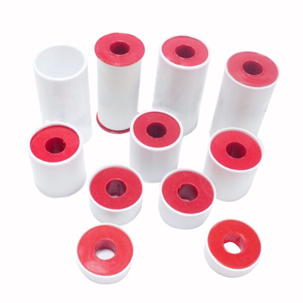 Factory Price Medical White Color cotton Zinc Oxide adhesive Plaster with Plastic Cover - Image 9