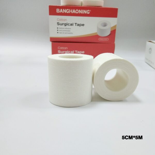 7.5cmX5m Skin friendly adhesive and bi-directional easy tearing Medical Adhesive Cotton surgical tape - Image 8